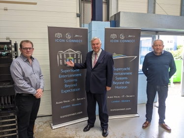 Paul Rose, Director (right), Russell Harding Director (left) & Sir Oliver Heald (centre)